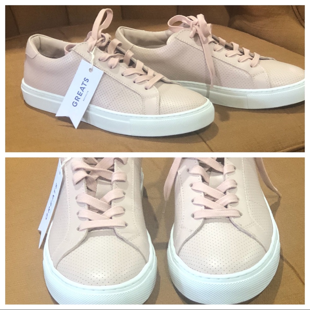GREATS Royale Leather Pink Sneakers Size 10